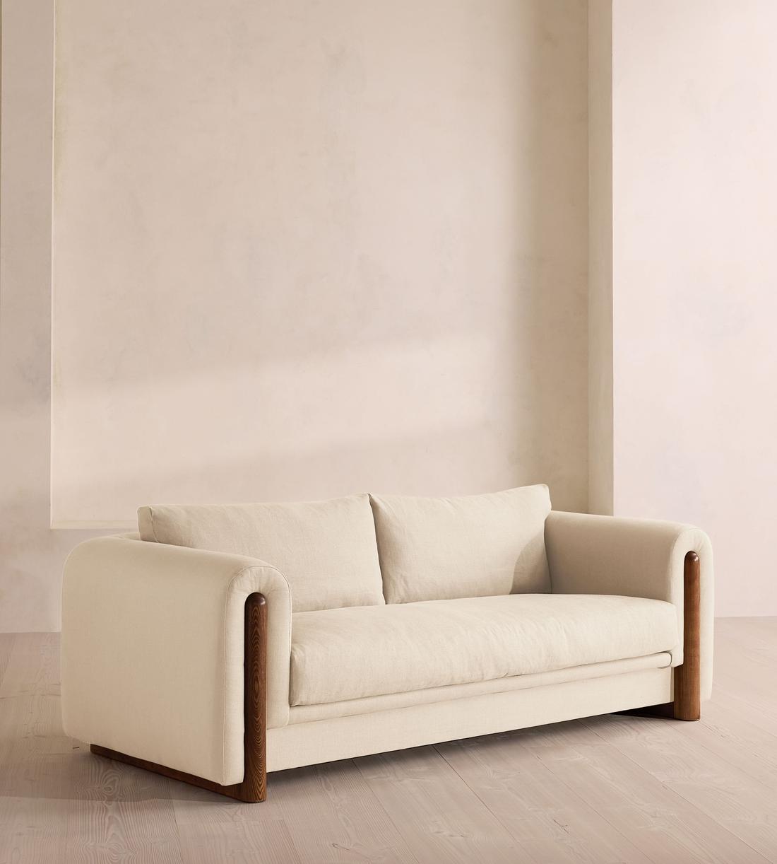 Farrell Three Seater Sofa - Linen - Bisque - UK - Listing - Image 2