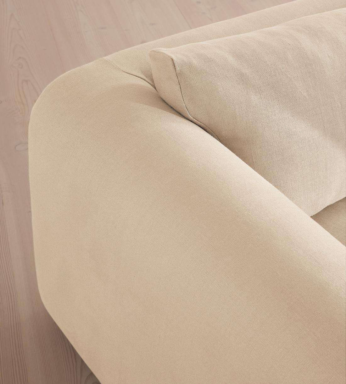 Farrell Three Seater Sofa - Linen - Bisque - UK - Images - Image 6