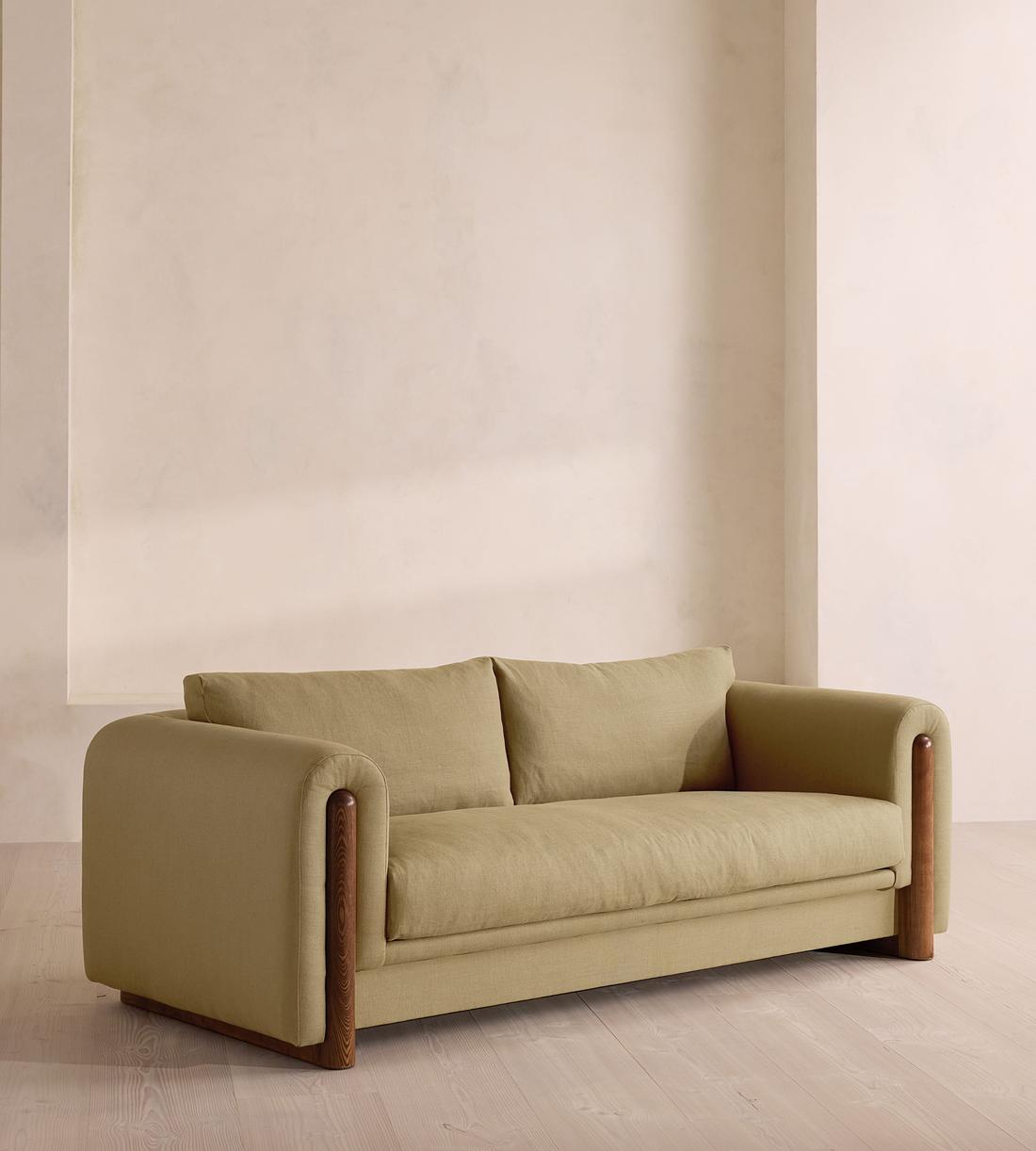 Farrell Three Seater Sofa - Linen - Wheat - Listing - Image 2