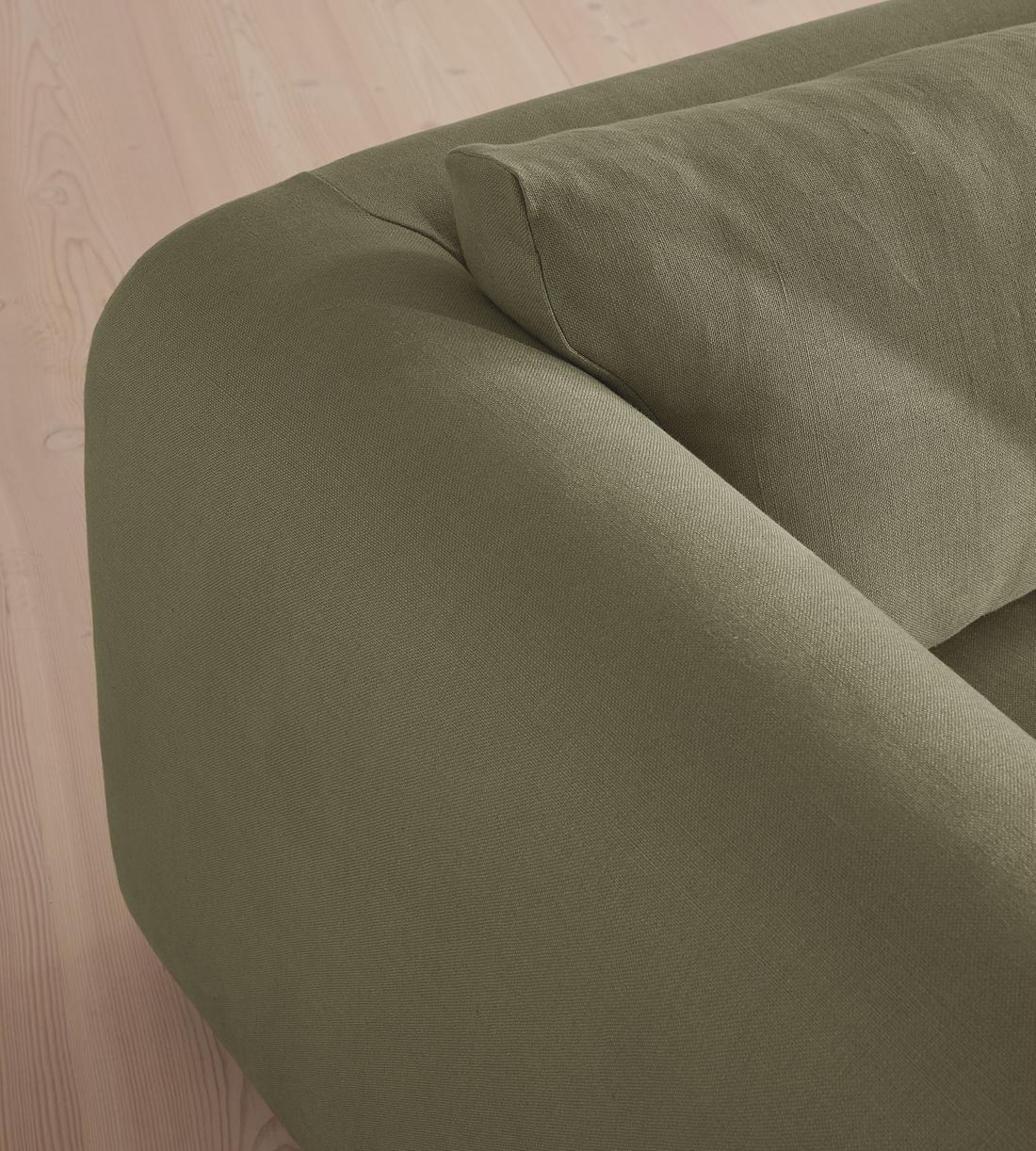 Farrell Three Seater Sofa - Linen - Sage - Images - Image 7