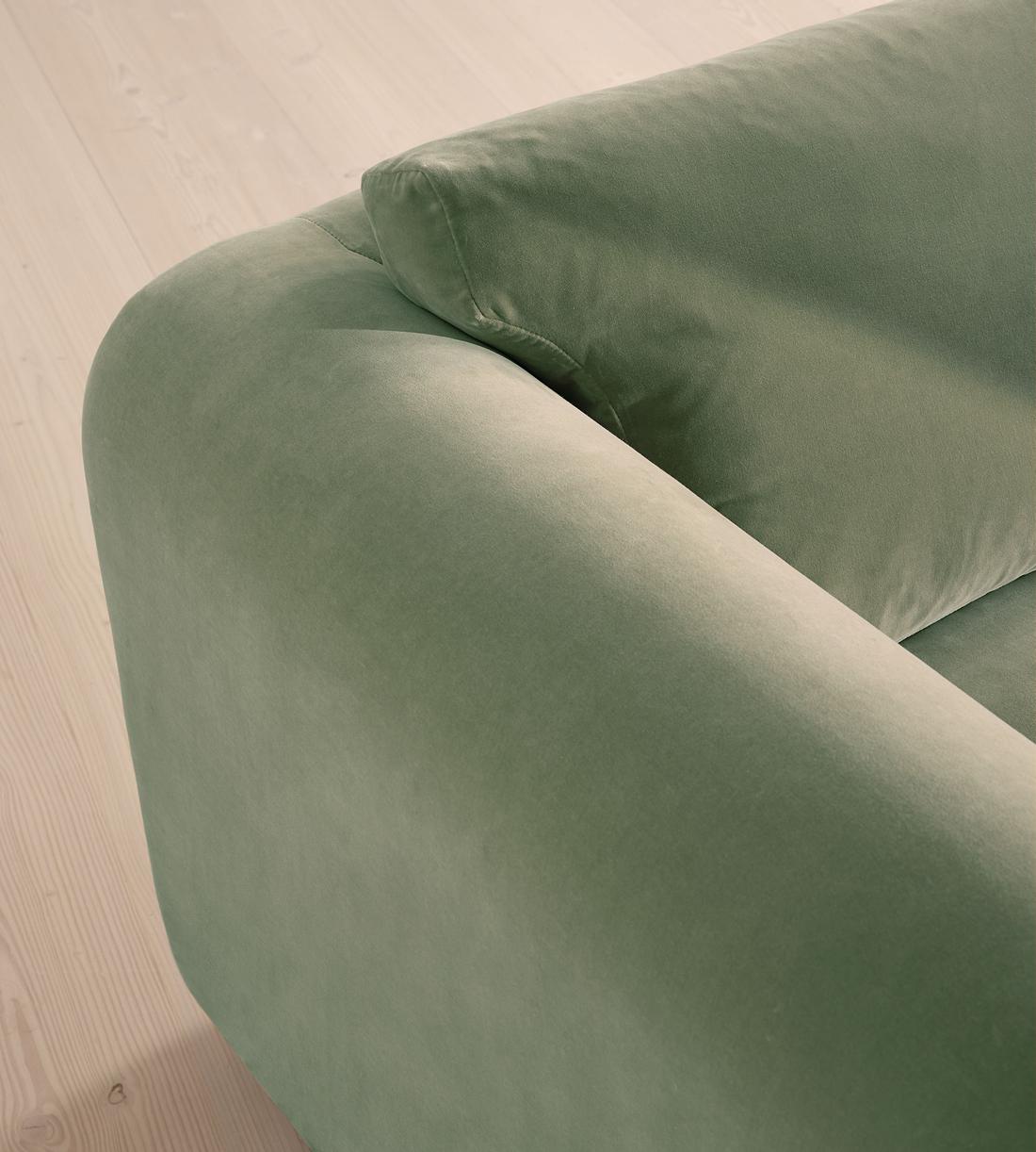 Farrell Three Seater Sofa - Velvet - Seafoam - UK - Images - Image 6