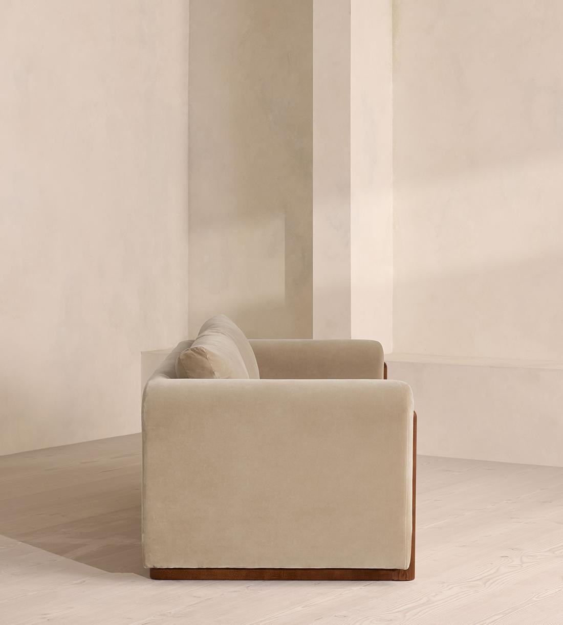 Farrell Three Seater Sofa - Velvet - Oyster - UK - Images - Image 3