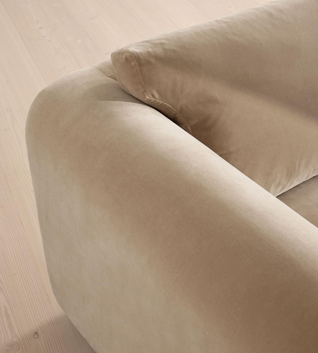 Farrell Three Seater Sofa - Velvet - Oyster - UK - Images - Image 5
