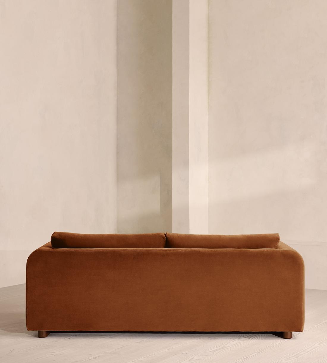 Farrell Three Seater Sofa - Velvet - Cinnamon - UK - Images - Image 4