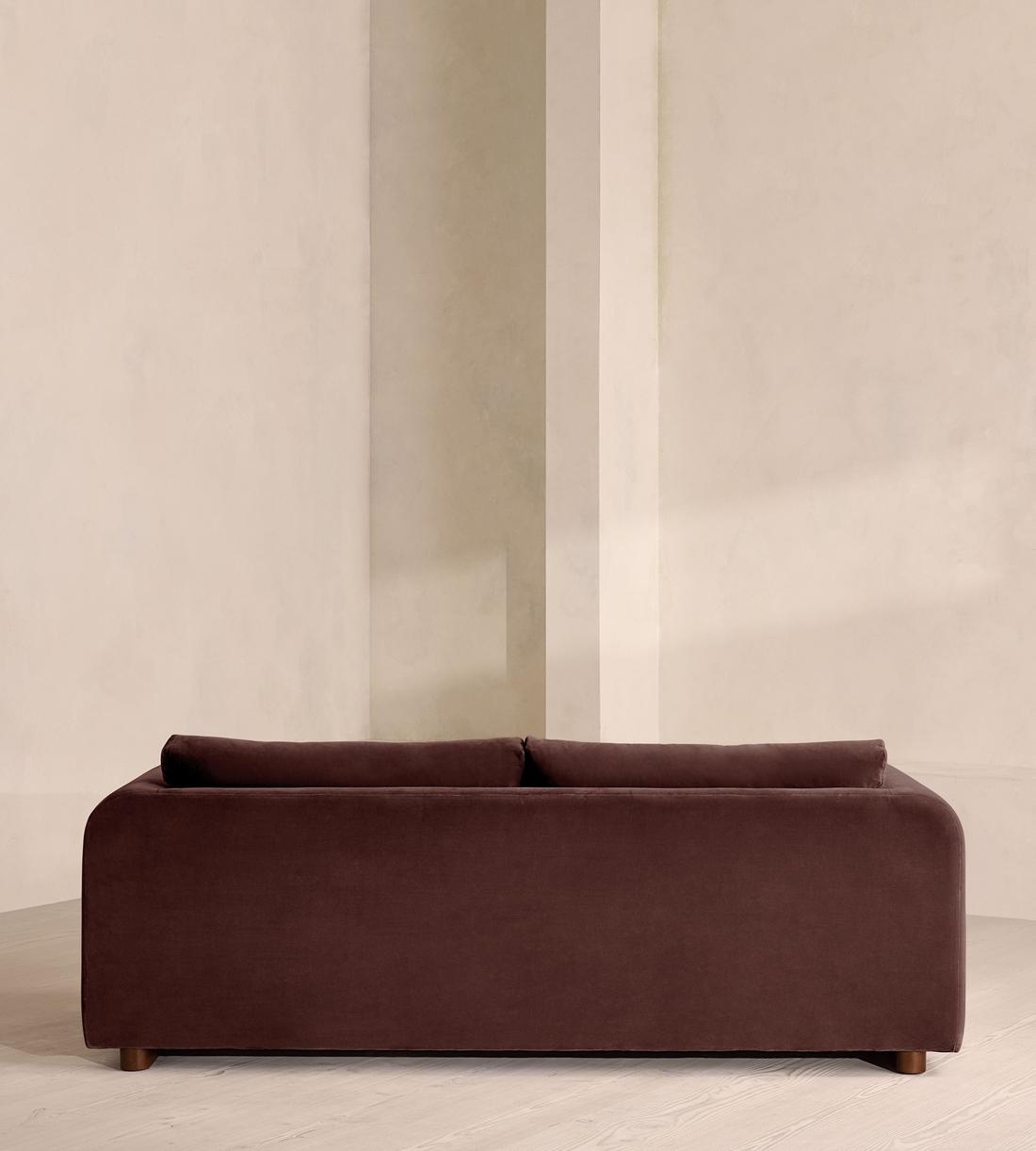 Farrell Three Seater Sofa - Velvet - Aubergine - UK - Images - Image 4