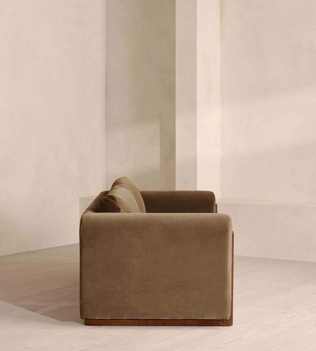 Farrell Three Seater Sofa - Velvet - Truffle - UK - Images - Image 3