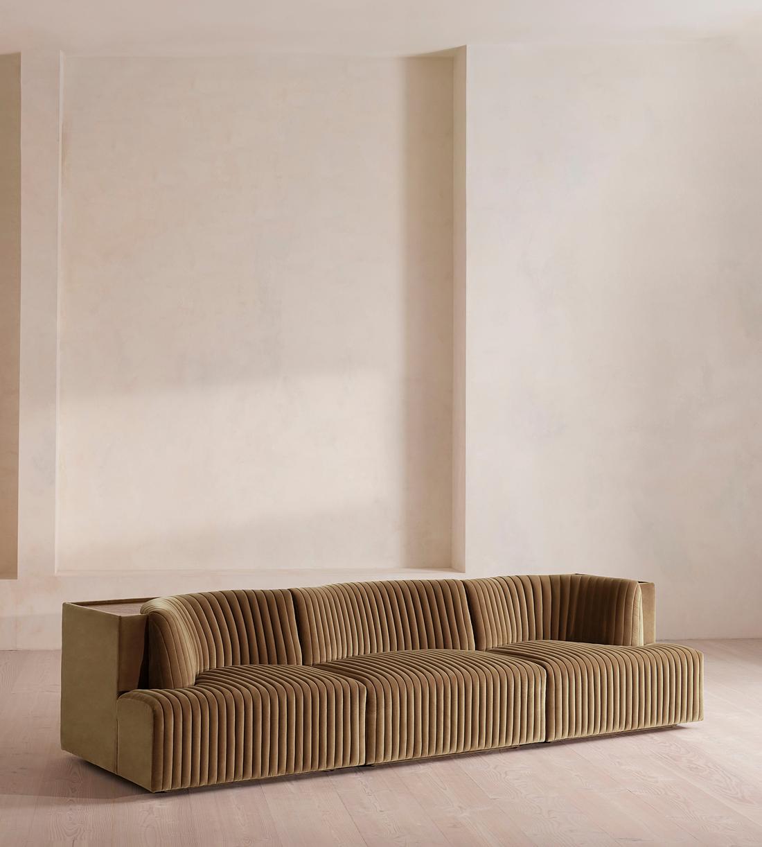Hamish Modular Sofa - Four Seater - Velvet - Truffle - UK - Listing - Image 2