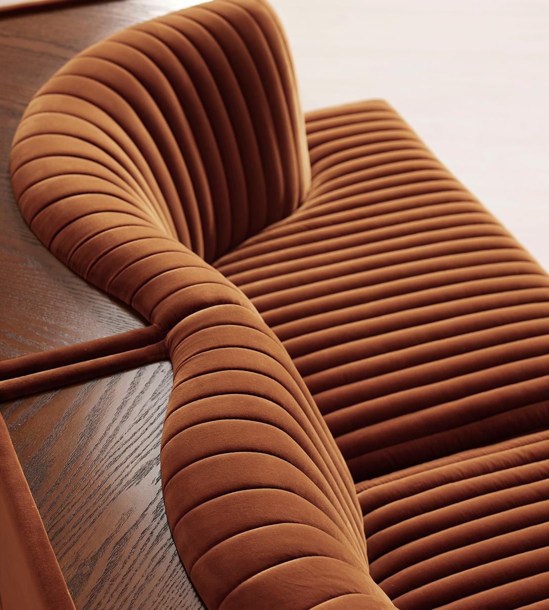 Hamish Modular Sofa - Three Seater - Velvet - Cinnamon - UK - Images - Image 6