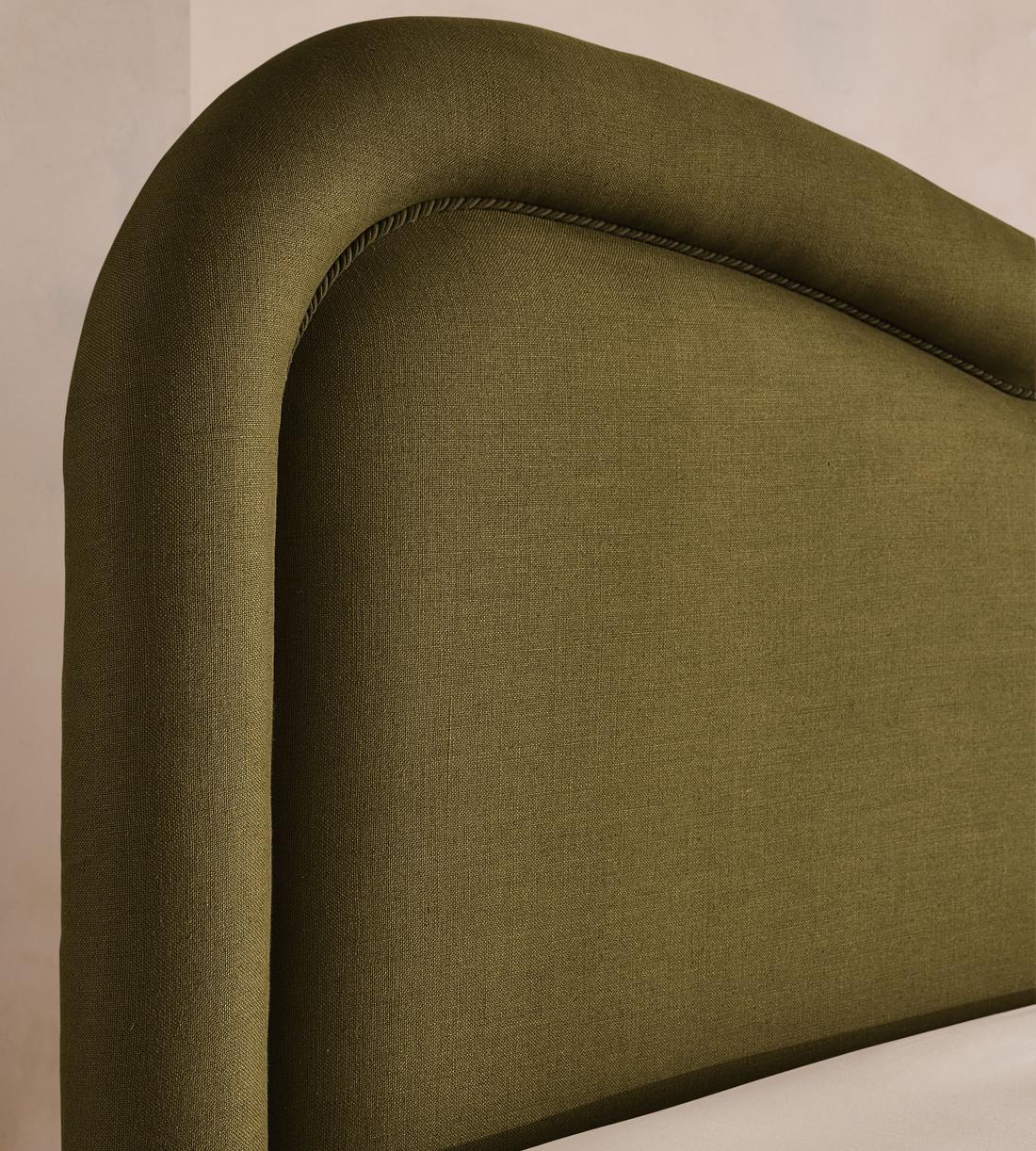 Keira Bed - King - Linen - Olive - UK - Images - Image 3