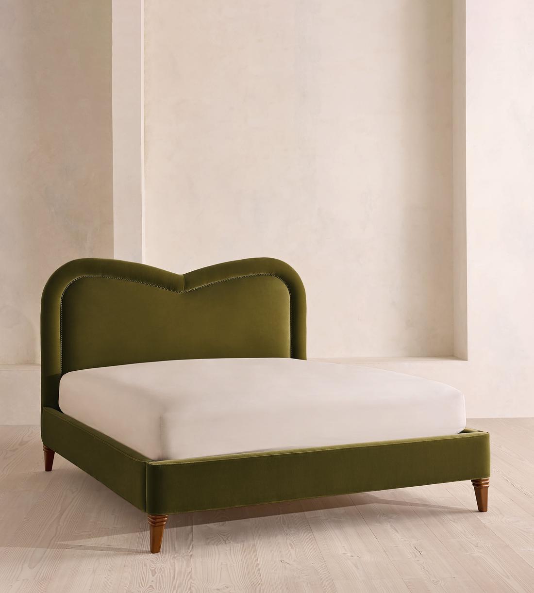 Keira Bed - Super king - Velvet - Olive - UK - Listing - Image 1