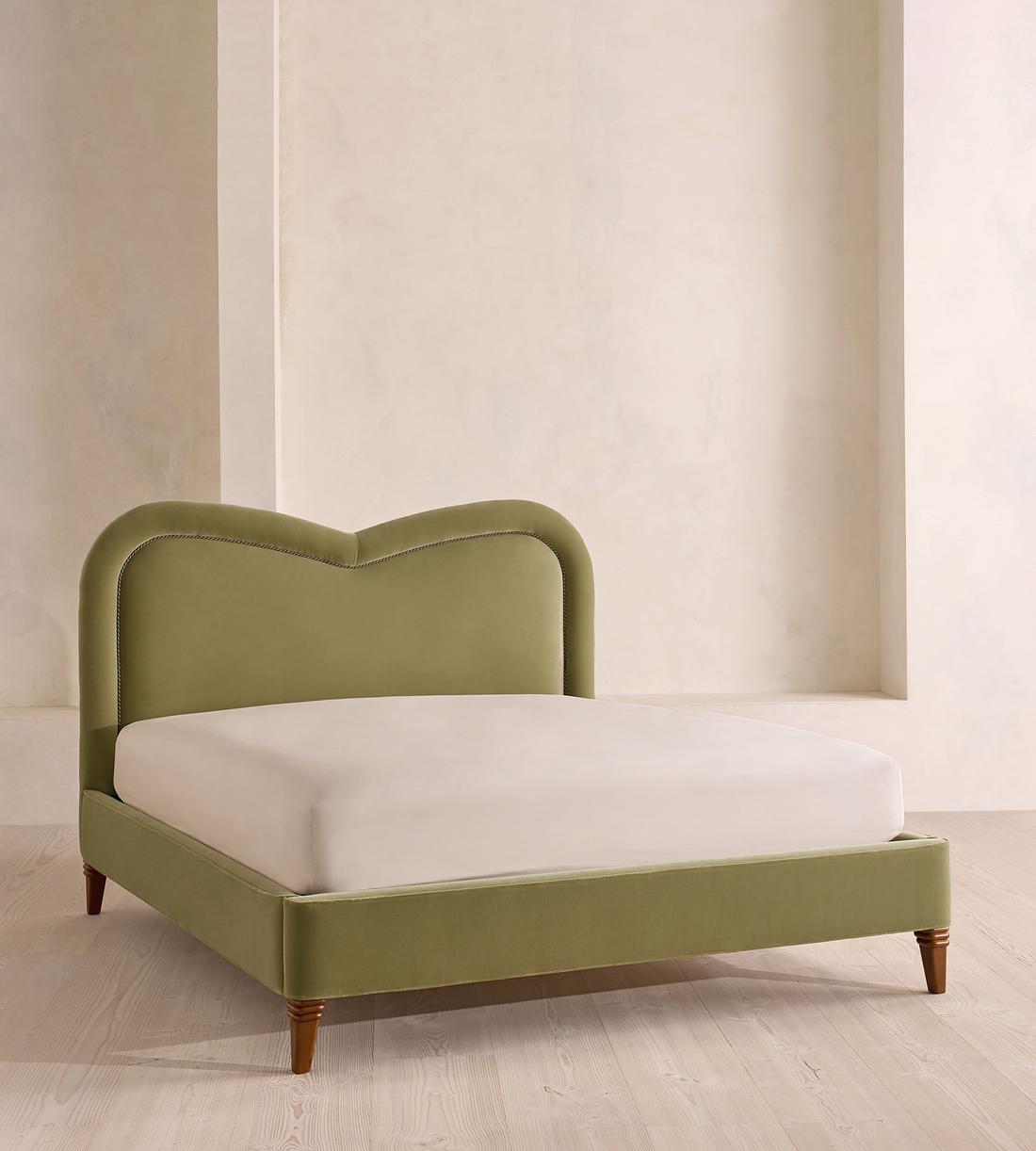 Keira Bed - Super king - Velvet - Lichen - UK - Listing - Image 1