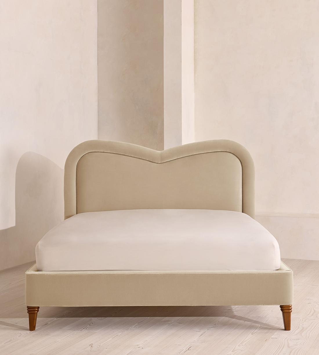 Keira Bed - King - Velvet - Oyster - UK - Listing - Image 2