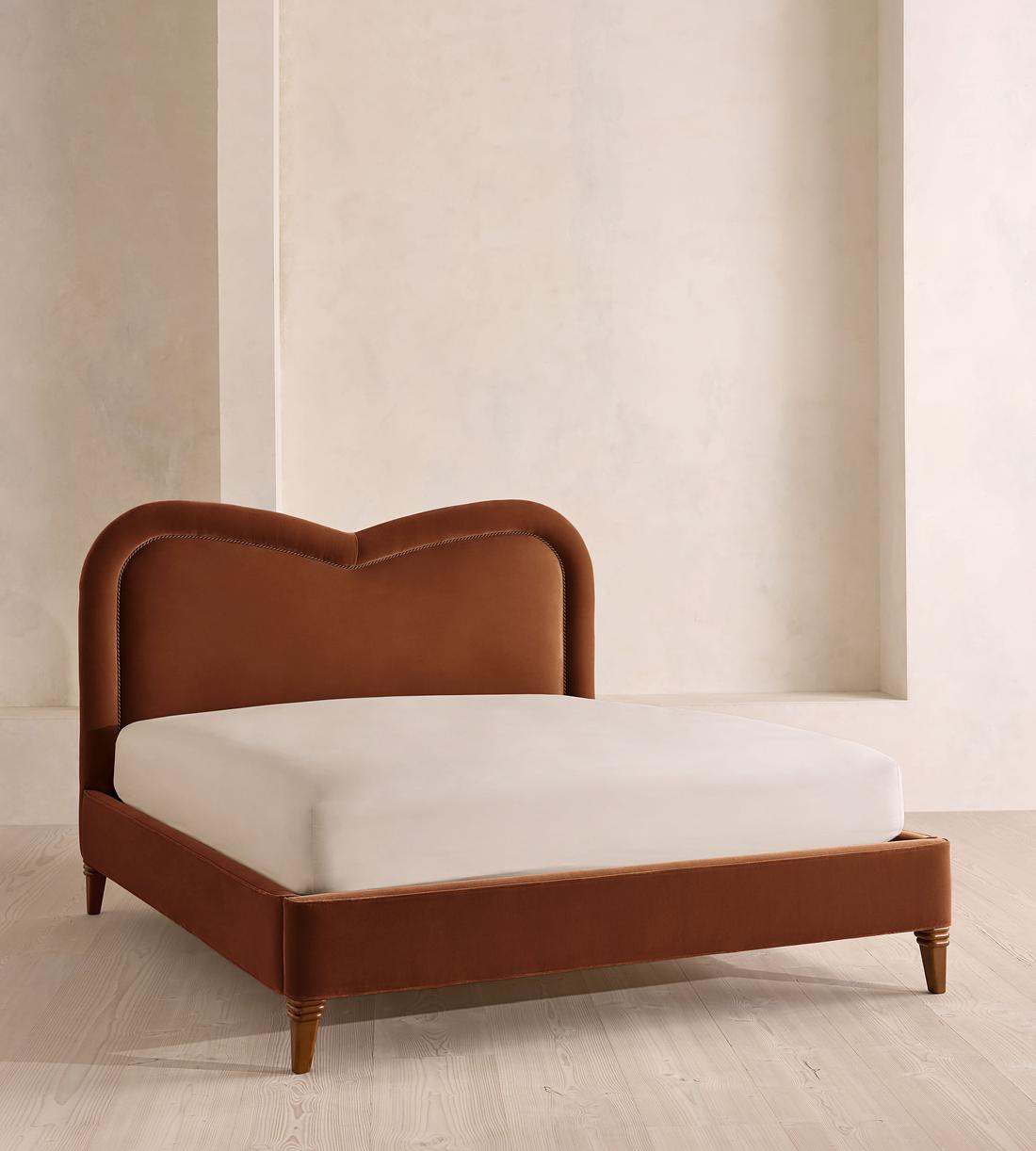 Keira Bed - King - Velvet - Cinnamon - UK - Listing - Image 1