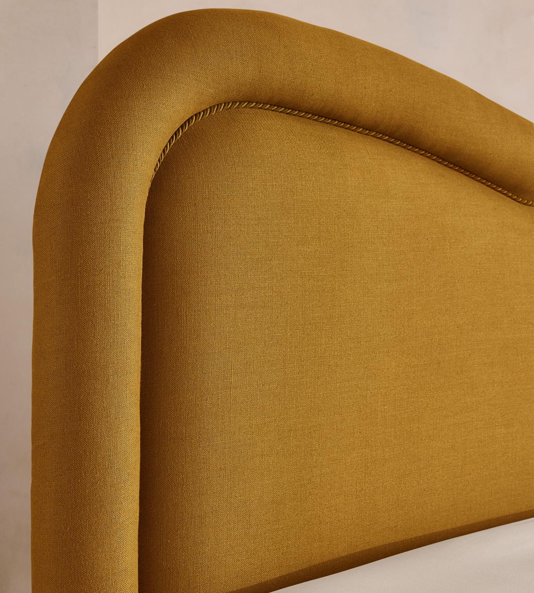 Keira Bed - King - Linen - Turmeric - UK - Images - Image 3