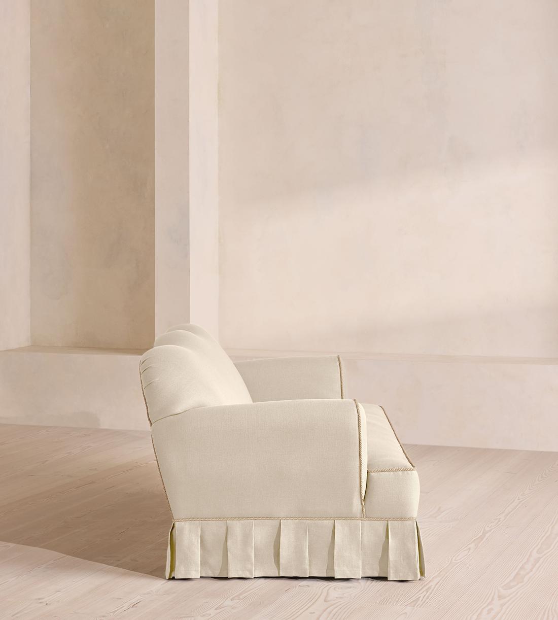 Madelyn Three Seater Sofa - Linen - Bisque - UK - Images - Image 3