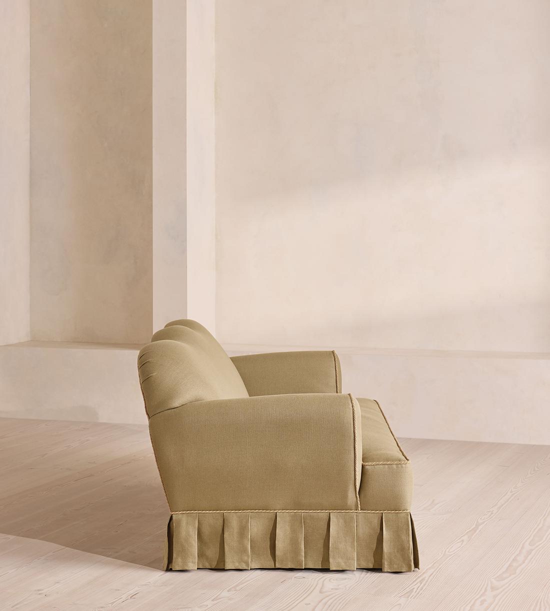 Madelyn Three Seater Sofa - Linen - Wheat - UK - Images - Image 3