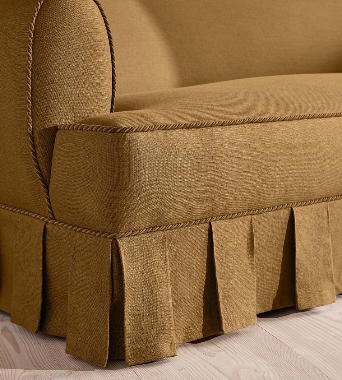 Madelyn Three Seater Sofa - Linen - Ochre - UK - Images - Image 5