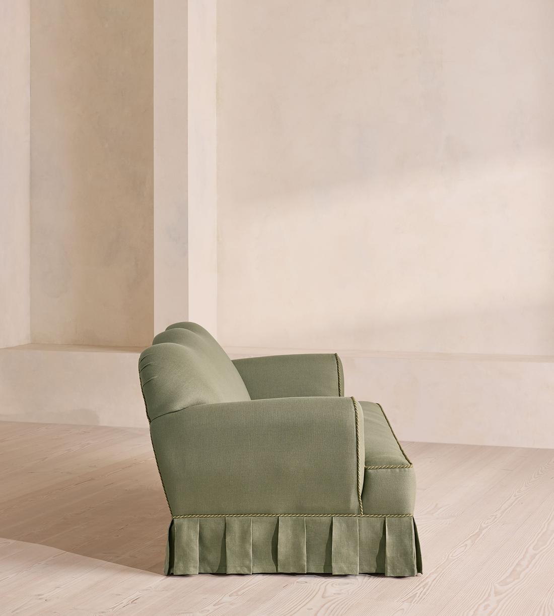 Madelyn Three Seater Sofa - Linen - Sage - UK - Images - Image 3