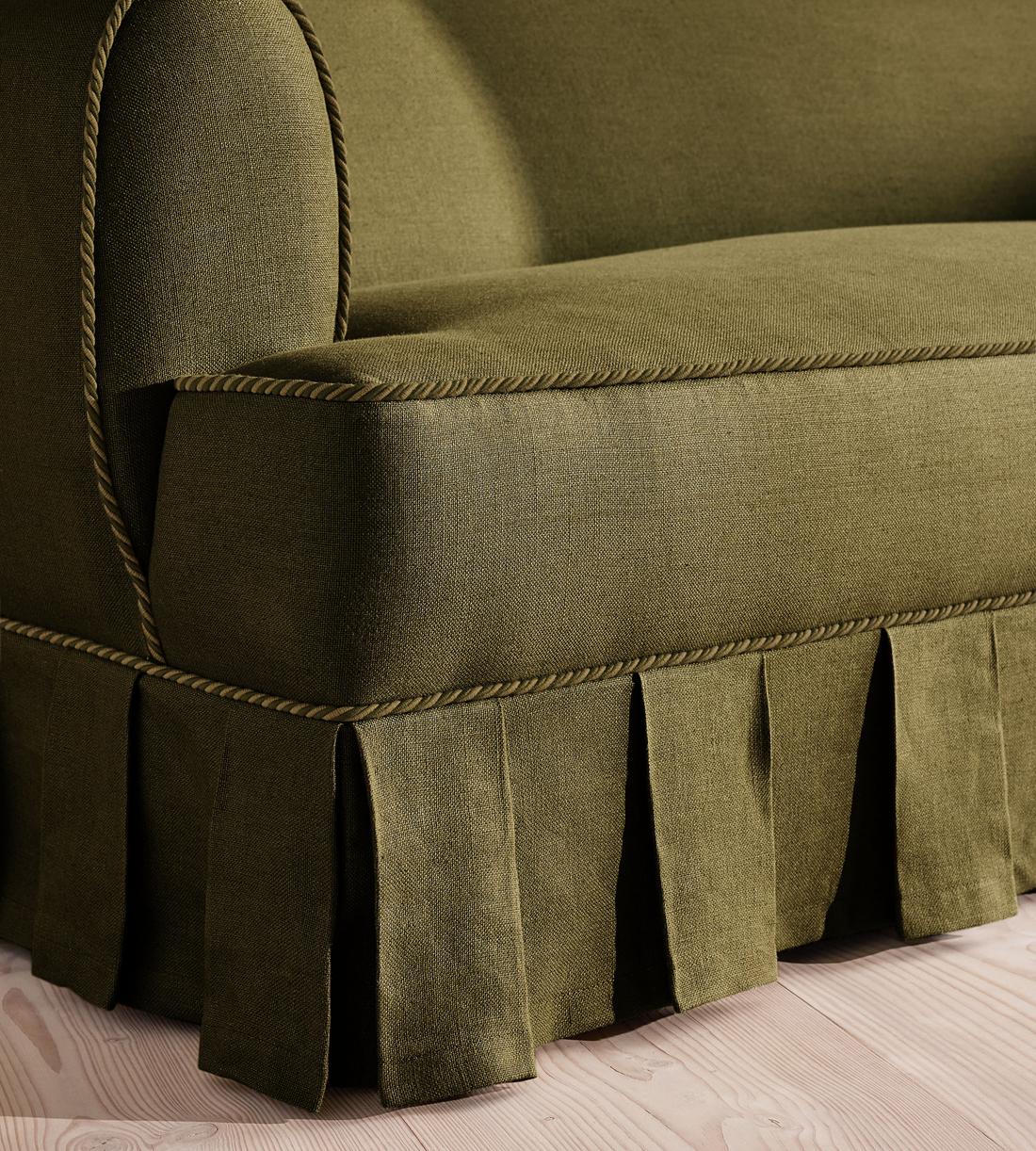 Madelyn Three Seater Sofa - Linen - Olive - UK - Images - Image 6