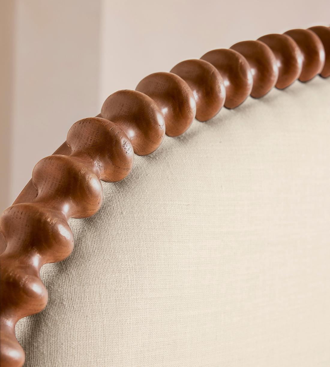 Mika Bed - King - Linen - Bisque - Images - Image 4