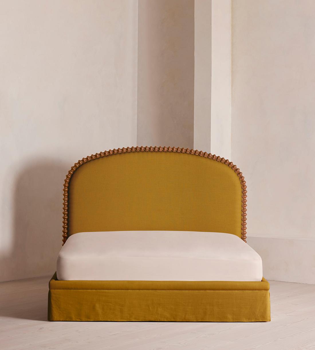 Mika Bed - King - Linen - Turmeric - UK - Listing - Image 2