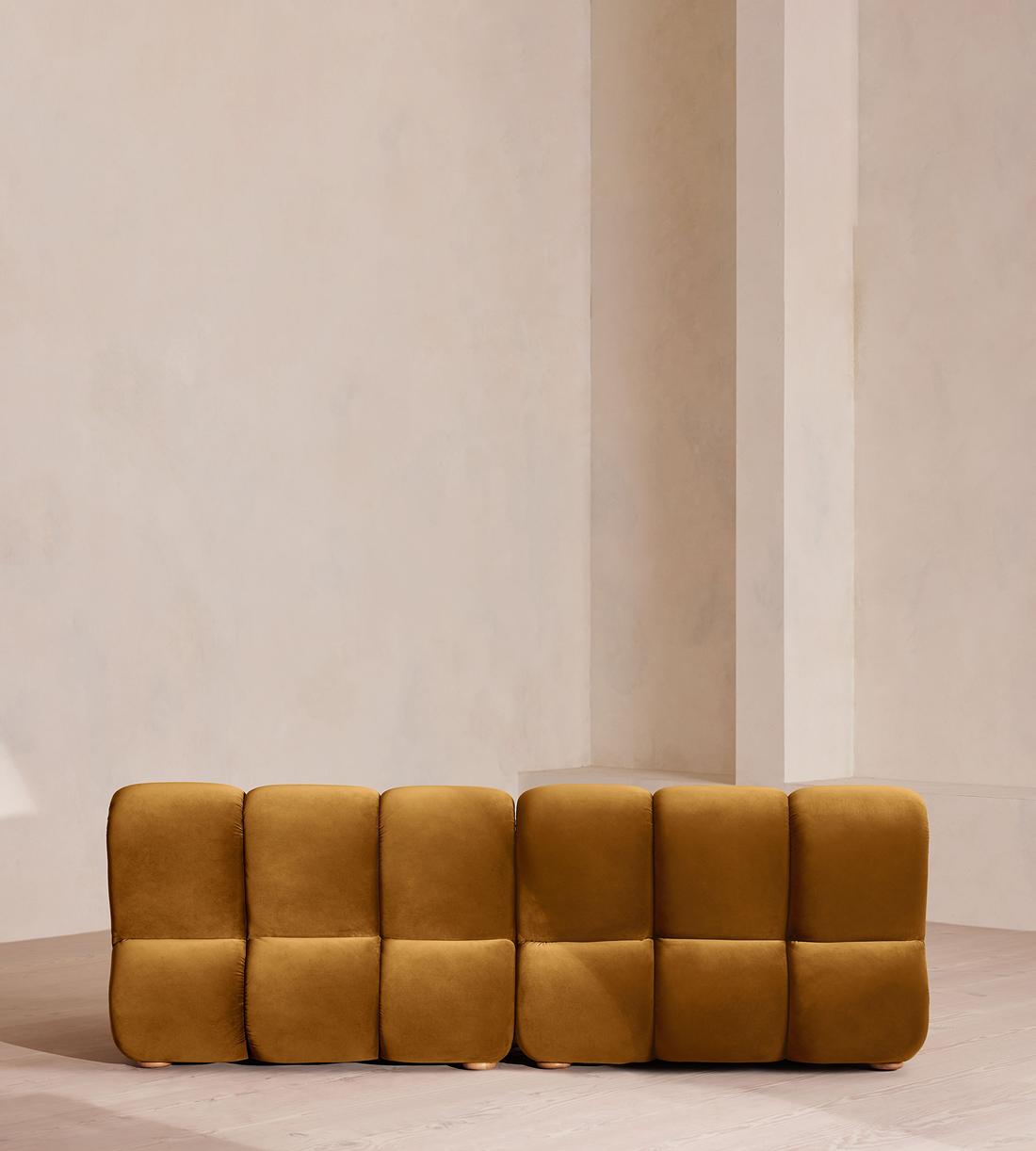 Noelle Modular Sofa - Four Seater - Velvet - Mustard - Images - Image 4