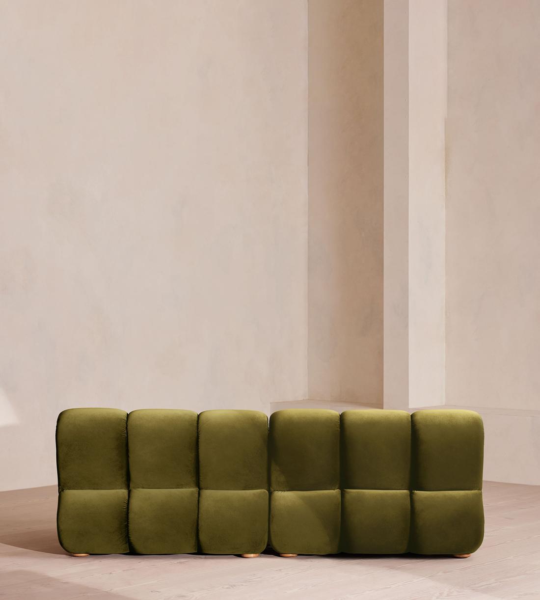 Noelle Modular Sofa - Four Seater - Velvet - Olive - Images - Image 4