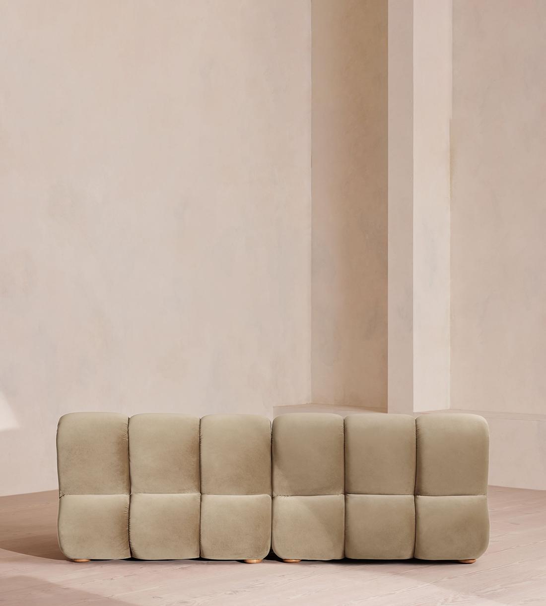 Noelle Modular Sofa - Four Seater - Velvet - Oyster - UK - Images - Image 4