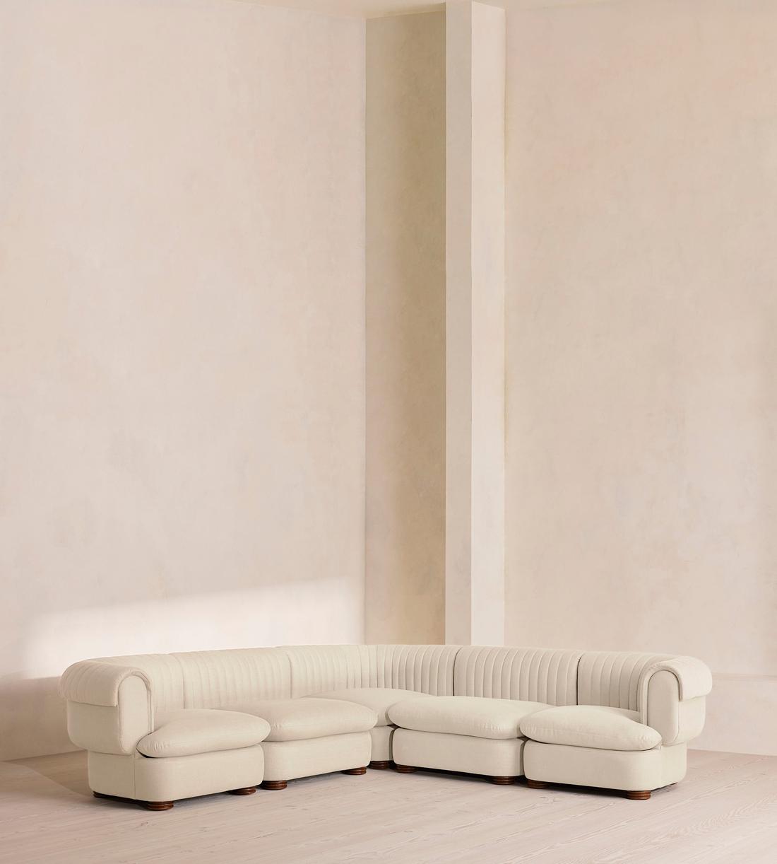 Rava Modular Sofa - Corner Sofa - Linen - Bisque - Listing - Image 1