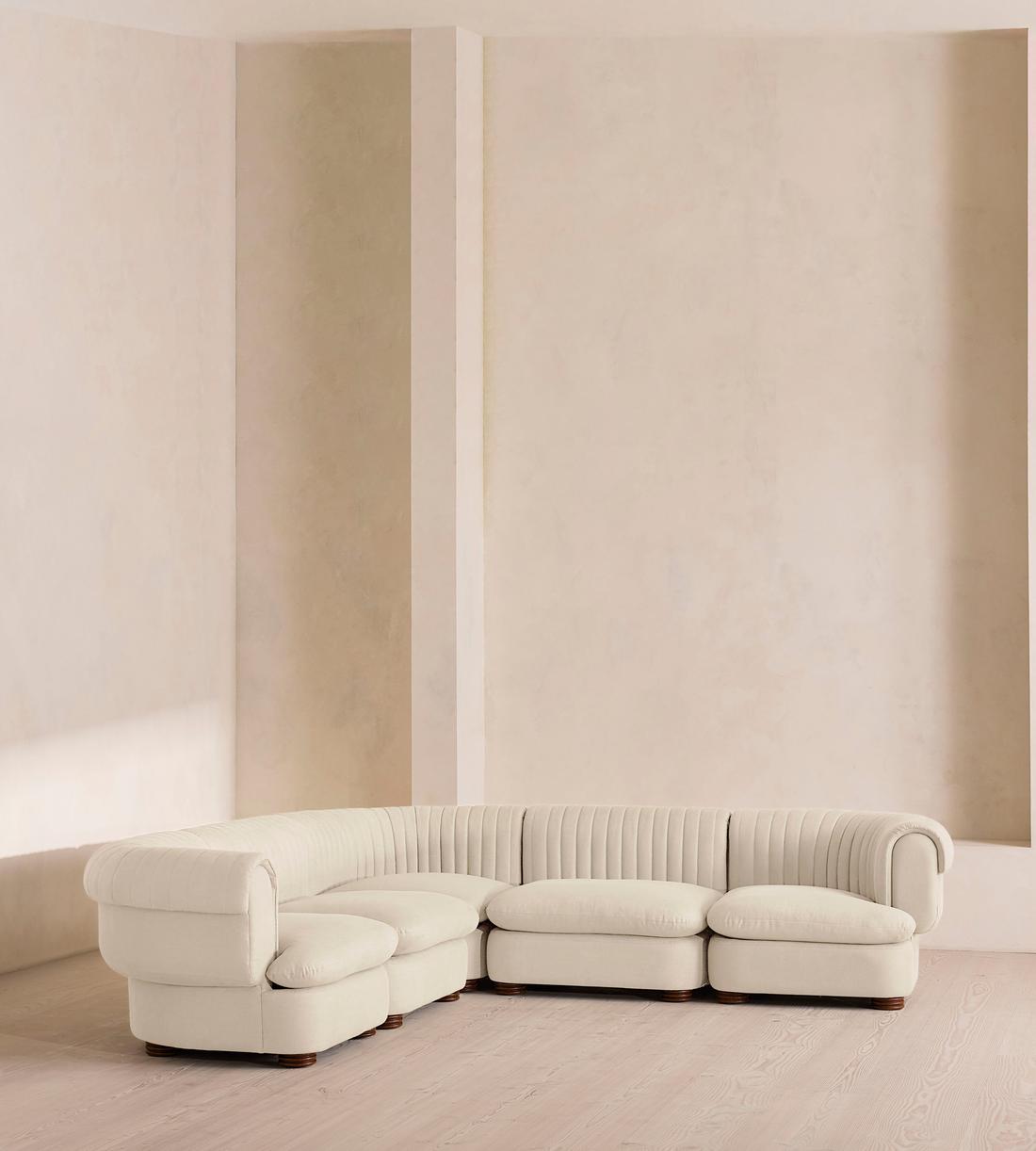 Rava Modular Sofa - Corner Sofa - Linen - Bisque - Listing - Image 2