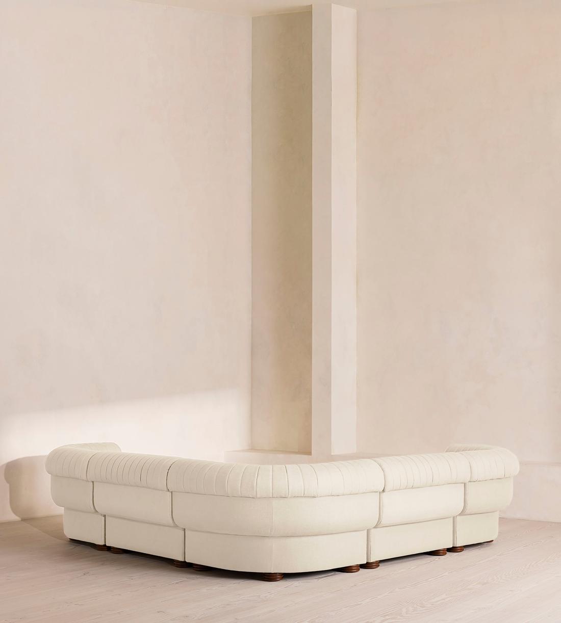 Rava Modular Sofa - Corner Sofa - Linen - Bisque - Images - Image 3