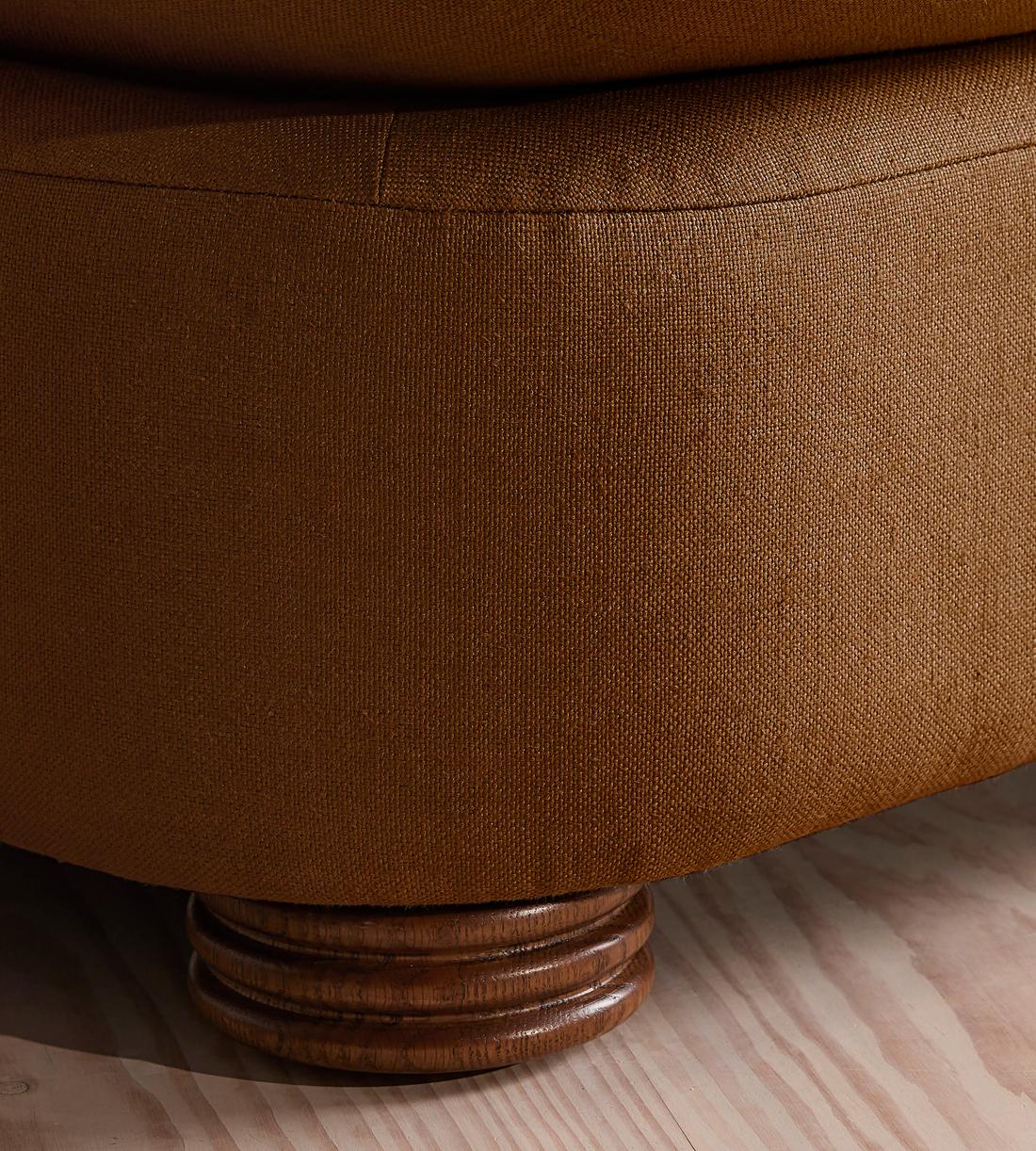 Rava Sectional Sofa - Corner Sofa - Linen - Terracotta - US - Images - Image 5