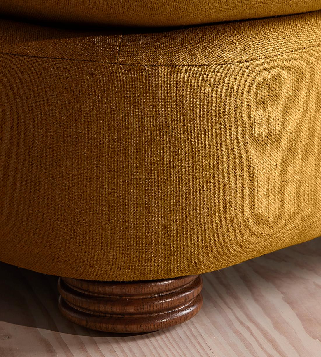 Rava Sectional Sofa - Corner Sofa - Linen - Turmeric - US - Images - Image 5