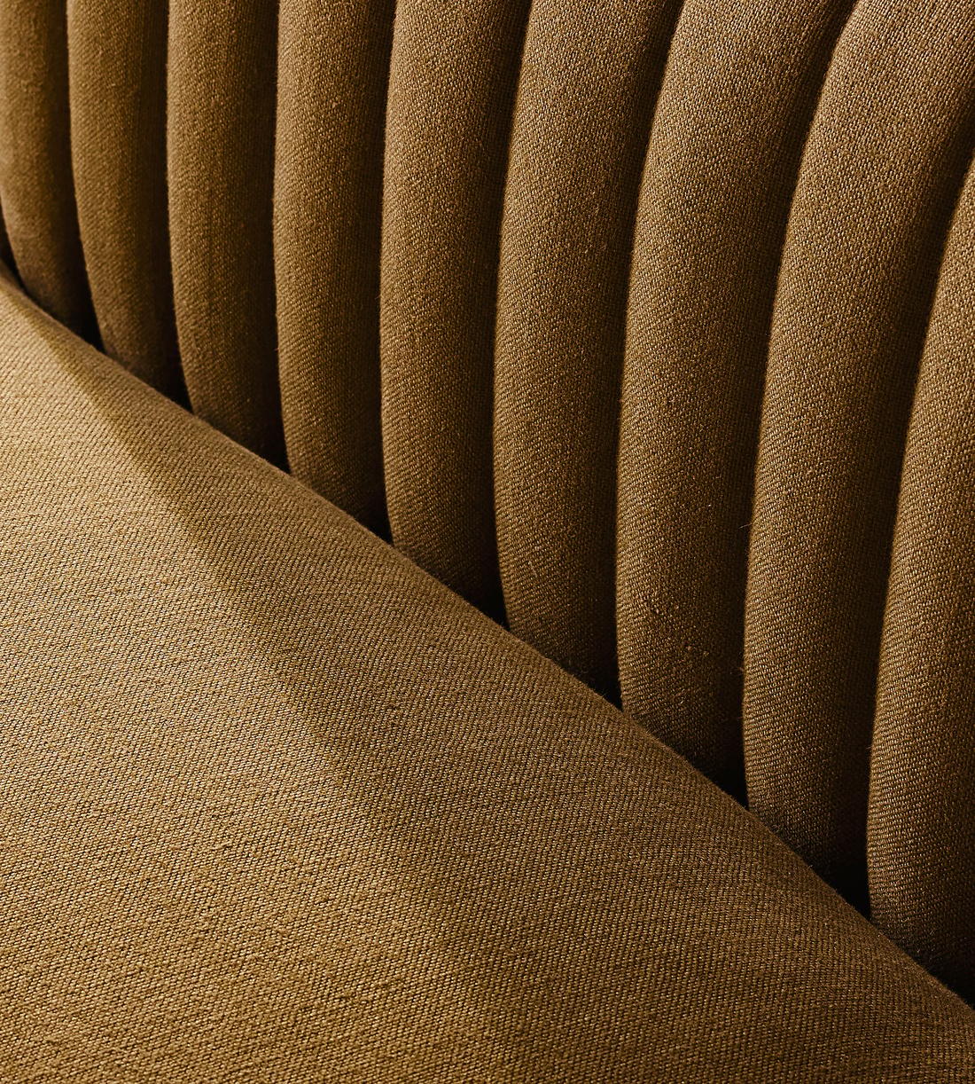 Rava Sectional Sofa - Three Seater - Linen - Ochre - US - Images - Image 5