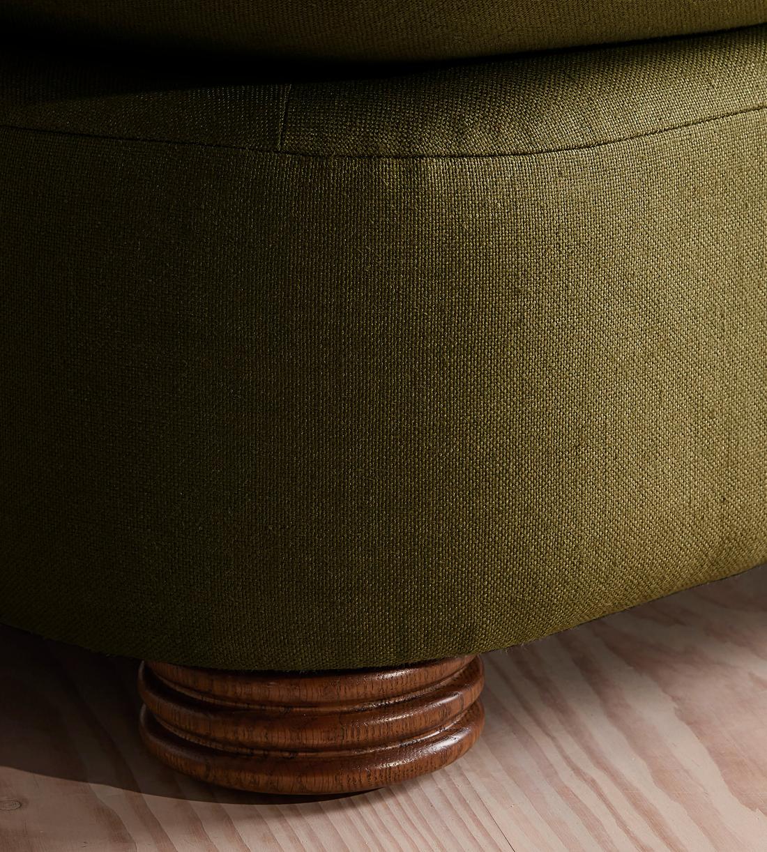Rava Modular Sofa - Three Seater - Linen - Olive - Images - Image 5