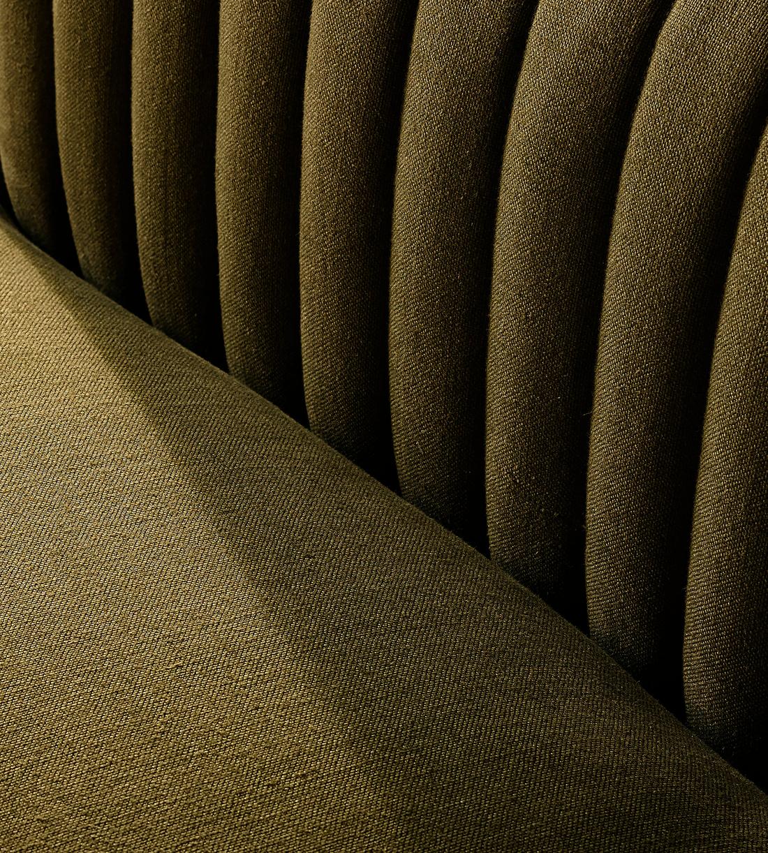 Rava Sectional Sofa - Three Seater - Linen - Olive - US - Images - Image 5