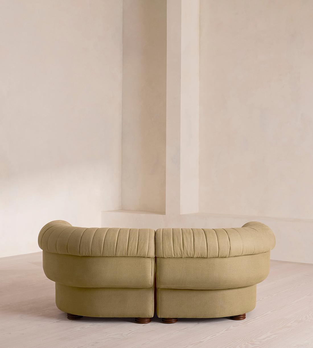 Rava Modular Sofa - Three Seater - Linen - Wheat - Images - Image 4