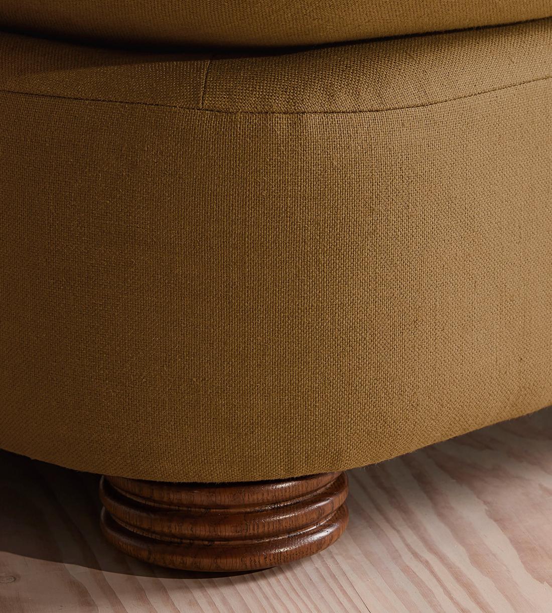 Rava Modular Sofa - Left Arm Module - Linen - Ochre - Image 6