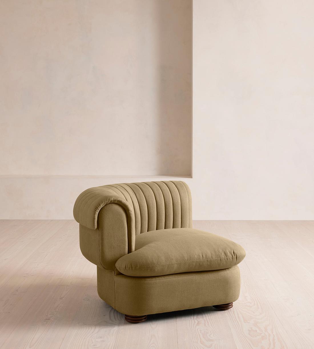 Rava Modular Sofa - Corner Module - Linen - Wheat - Image 2