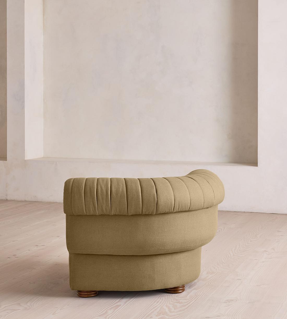 Rava Modular Sofa - Corner Module - Linen - Wheat - Image 4