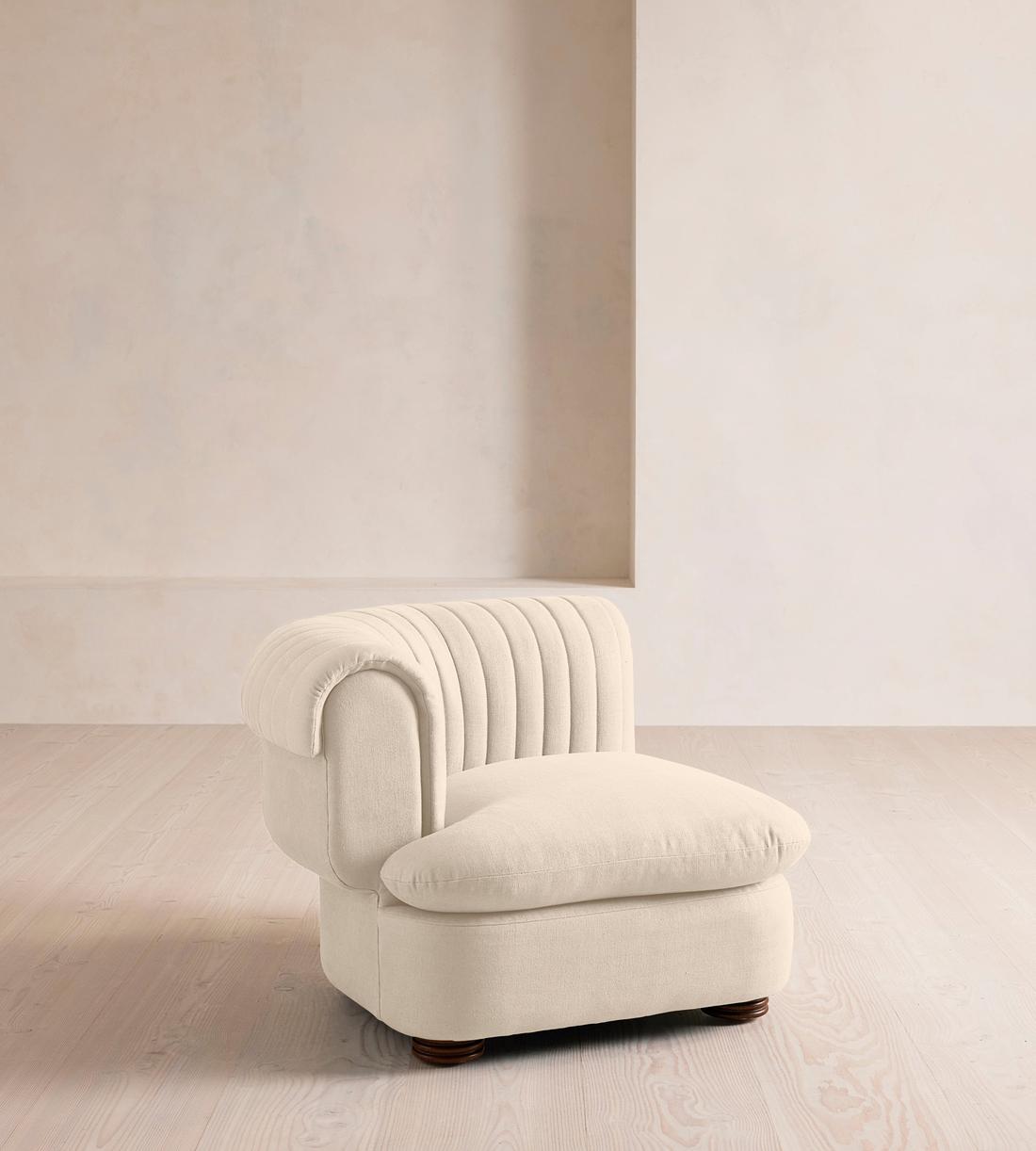 Rava Modular Sofa - Left Arm Module - Linen - Bisque - Image 2