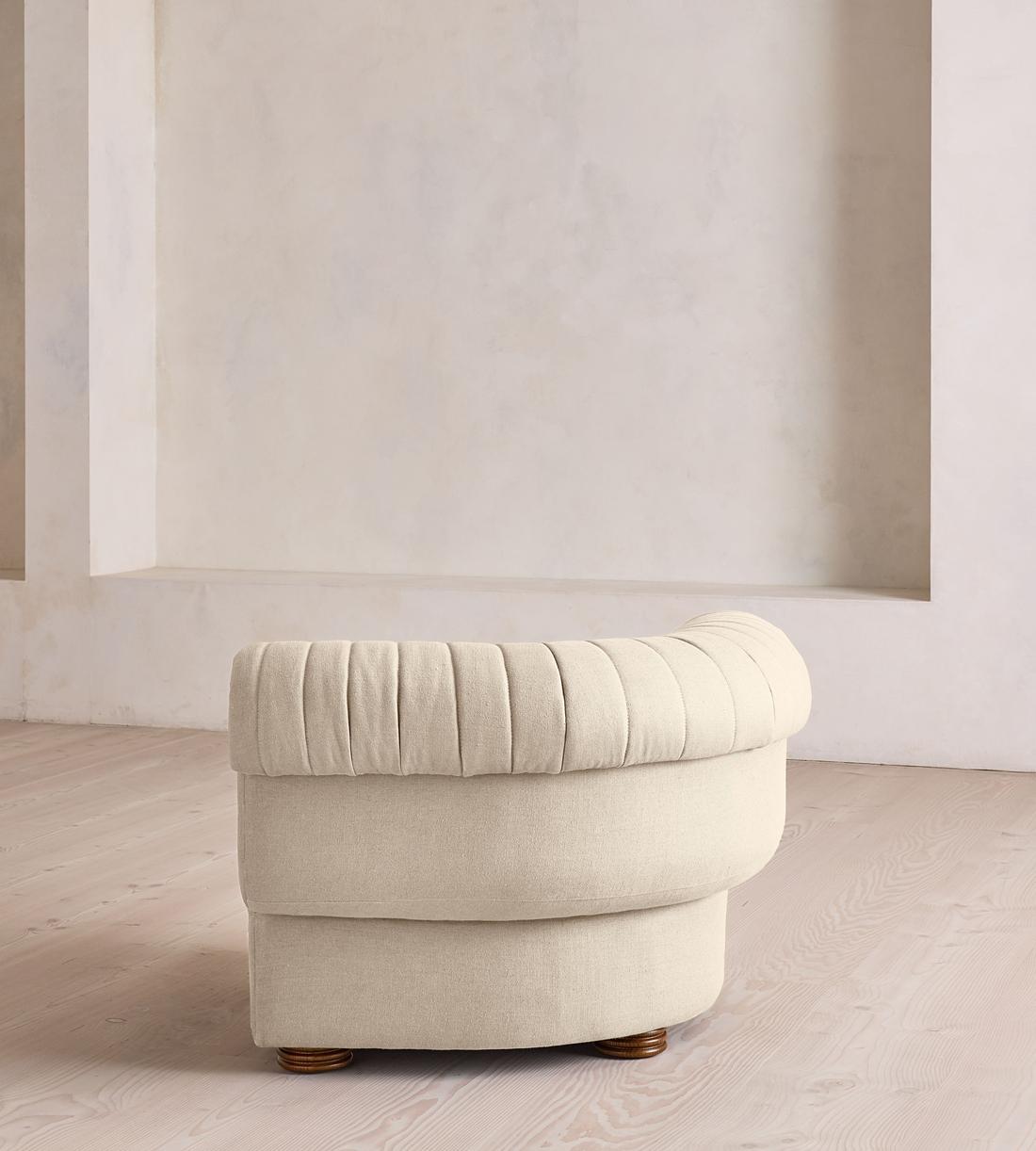 Rava Modular Sofa - Left Arm Module - Linen - Bisque - Image 4
