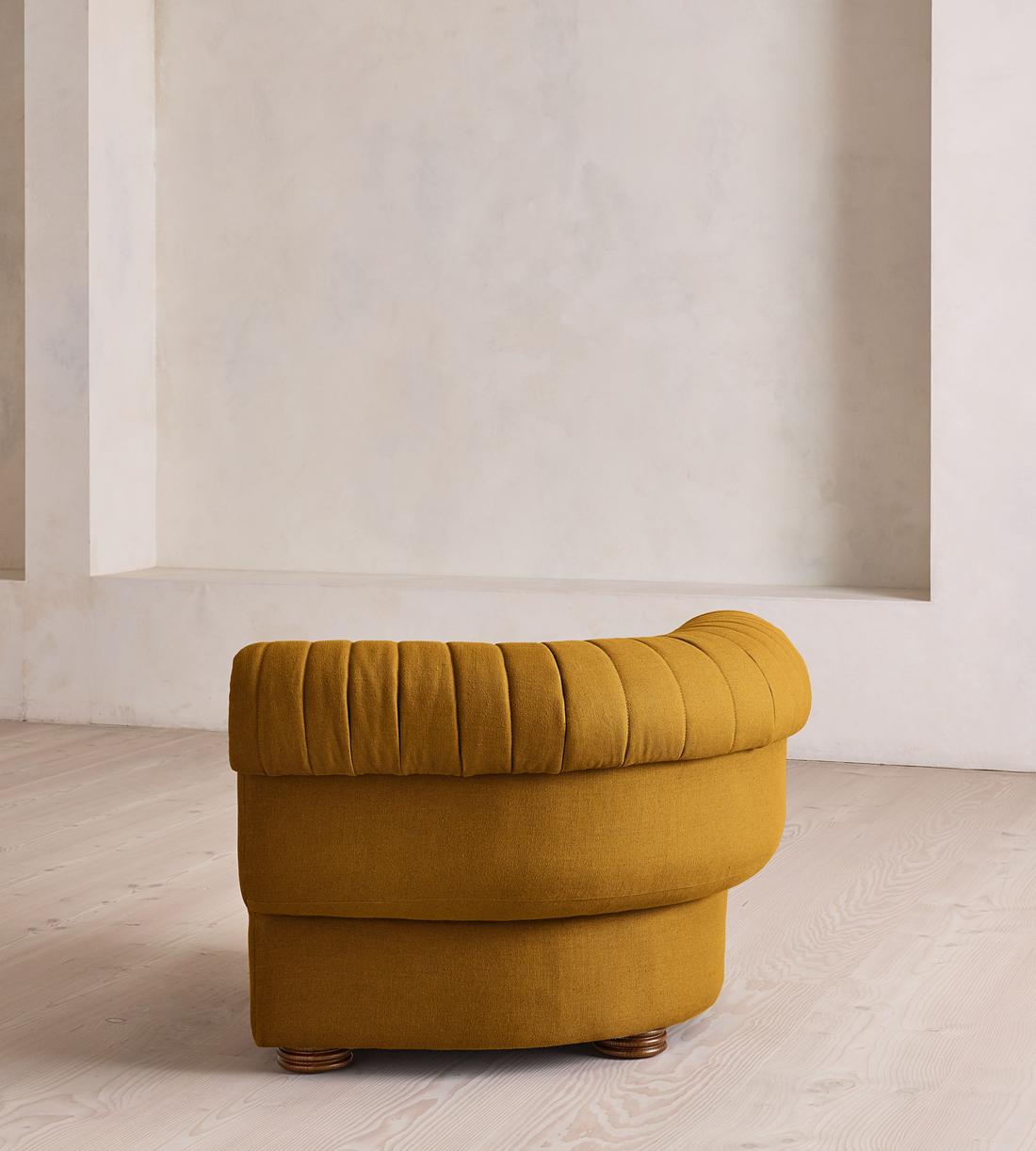 Rava Modular Sofa - Corner Module - Linen - Turmeric - UK - Image 4