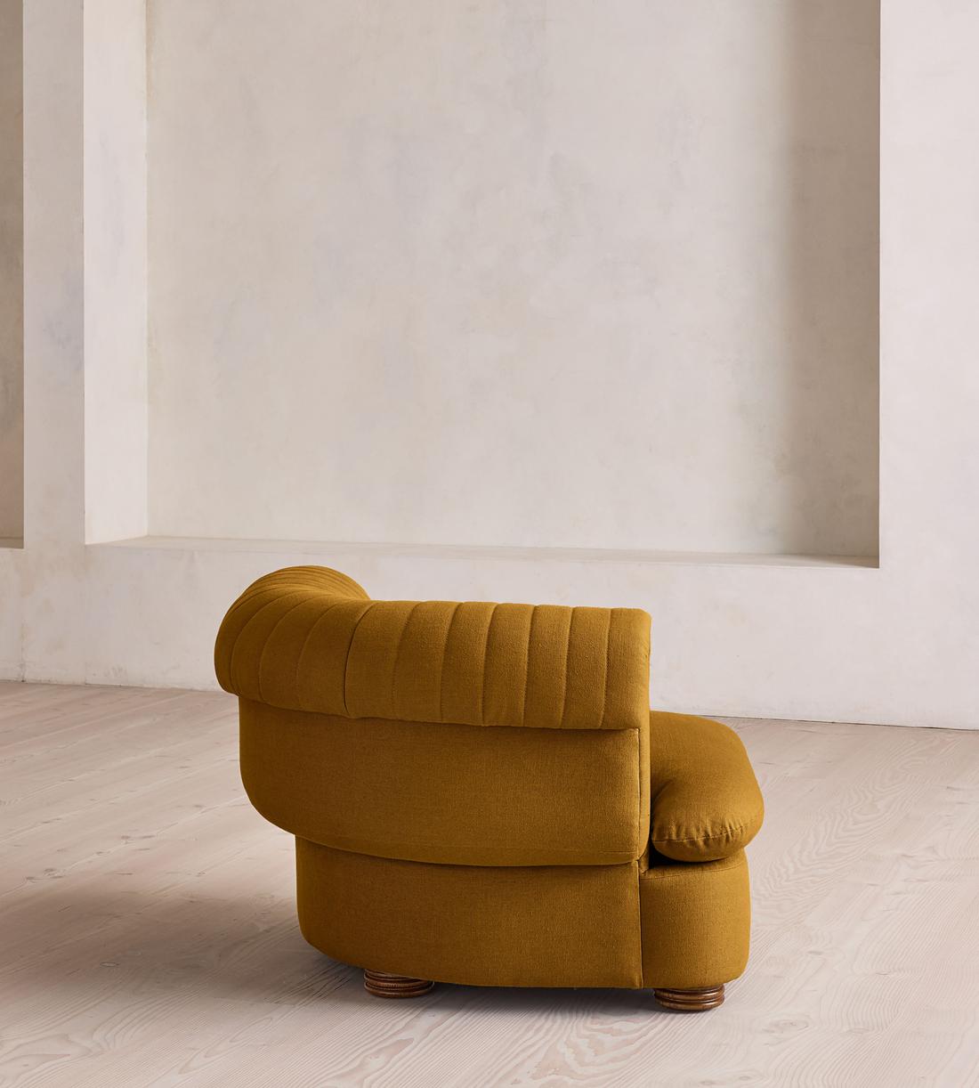 Rava Sectional Sofa - Left Arm Module - Linen - Turmeric - US - Image 3