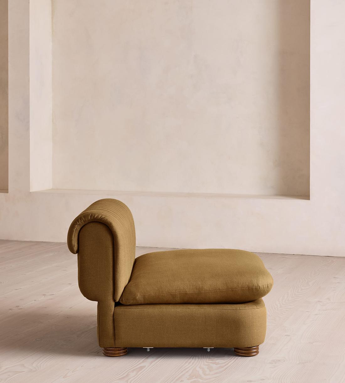 Rava Modular Sofa - Left Arm Module - Linen - Ochre - Image 8