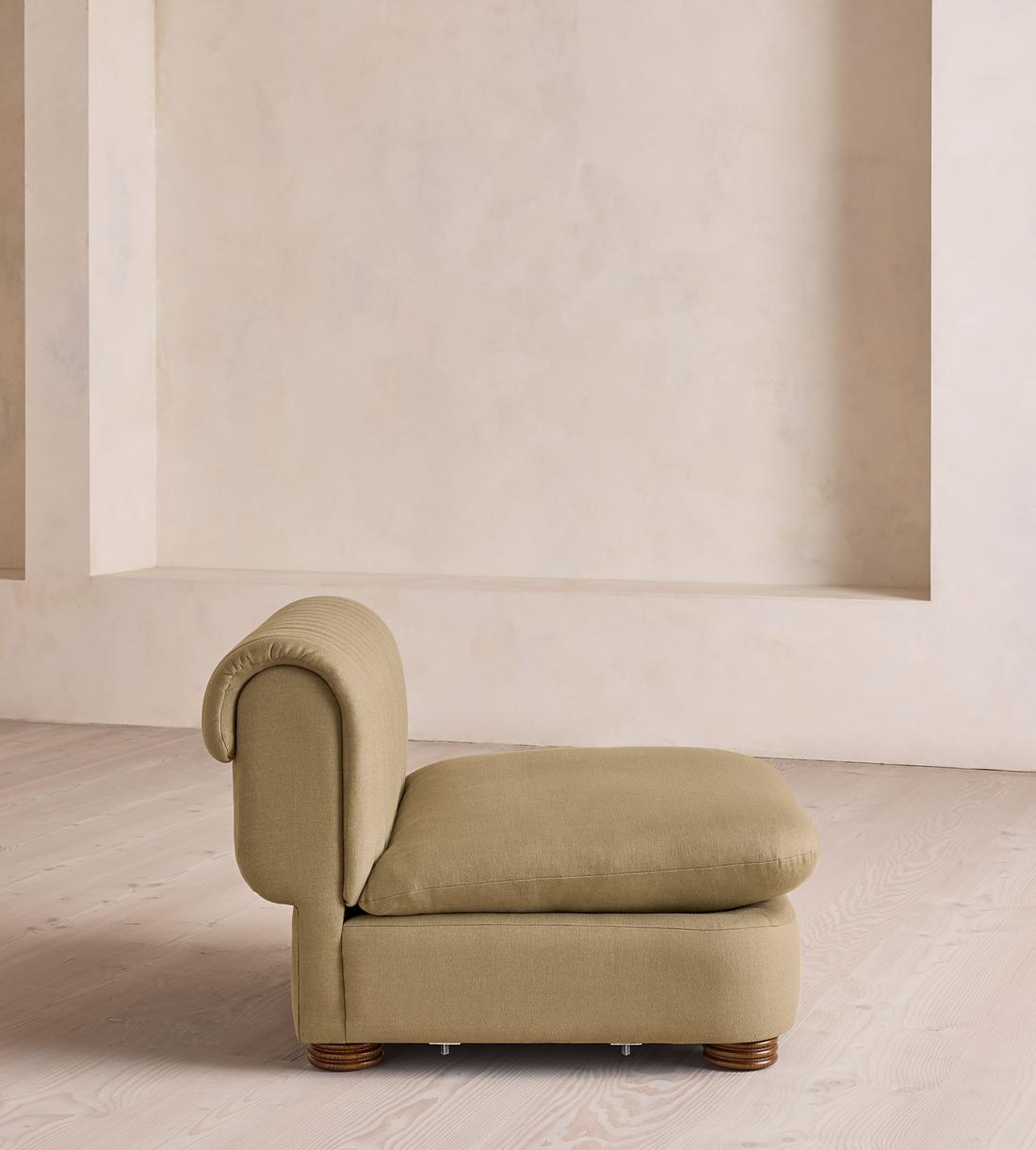 Rava Sectional Sofa - Left Arm Module - Linen - Wheat - US - Image 7