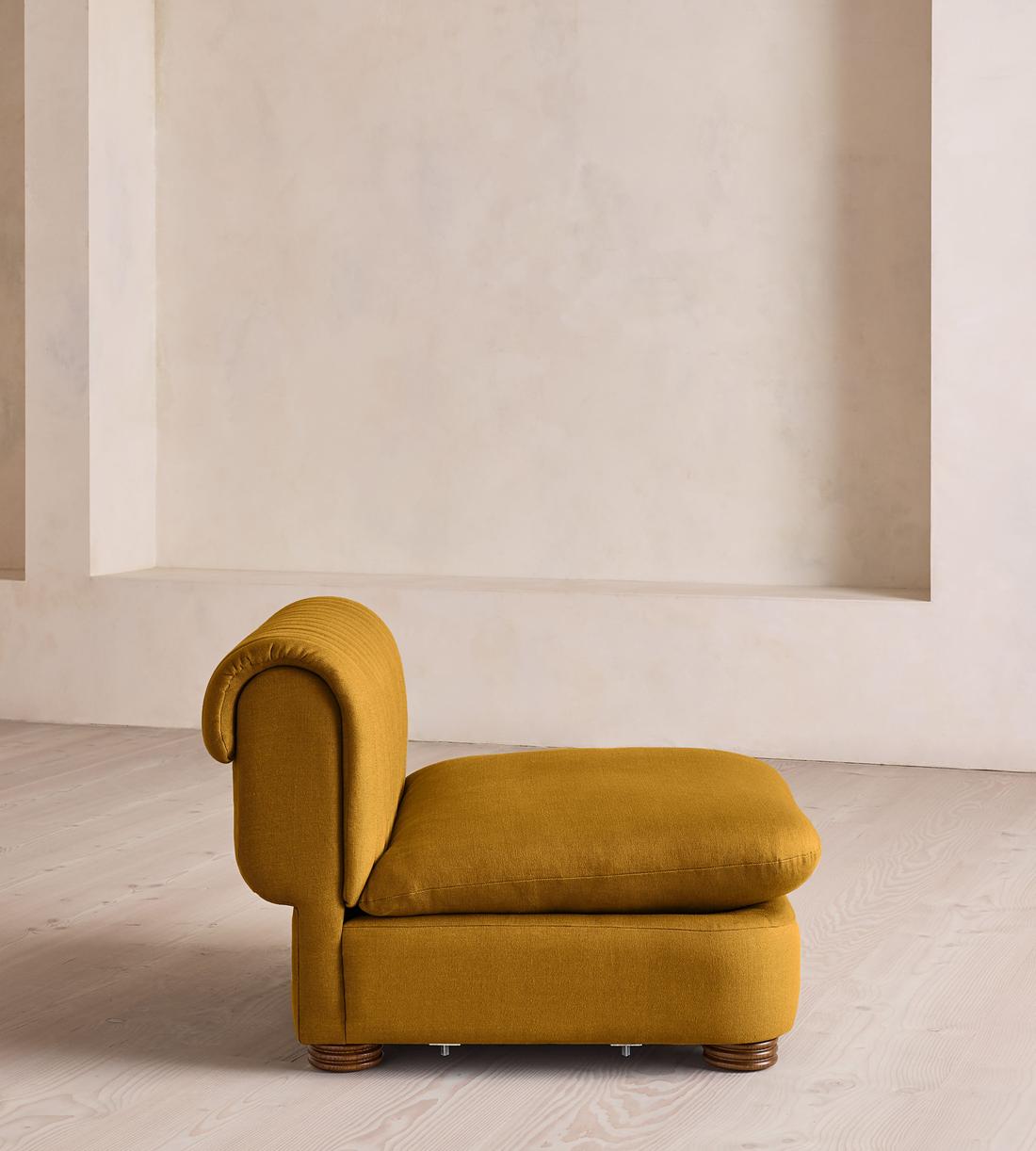 Rava Sectional Sofa - Left Arm Module - Linen - Turmeric - US - Image 7