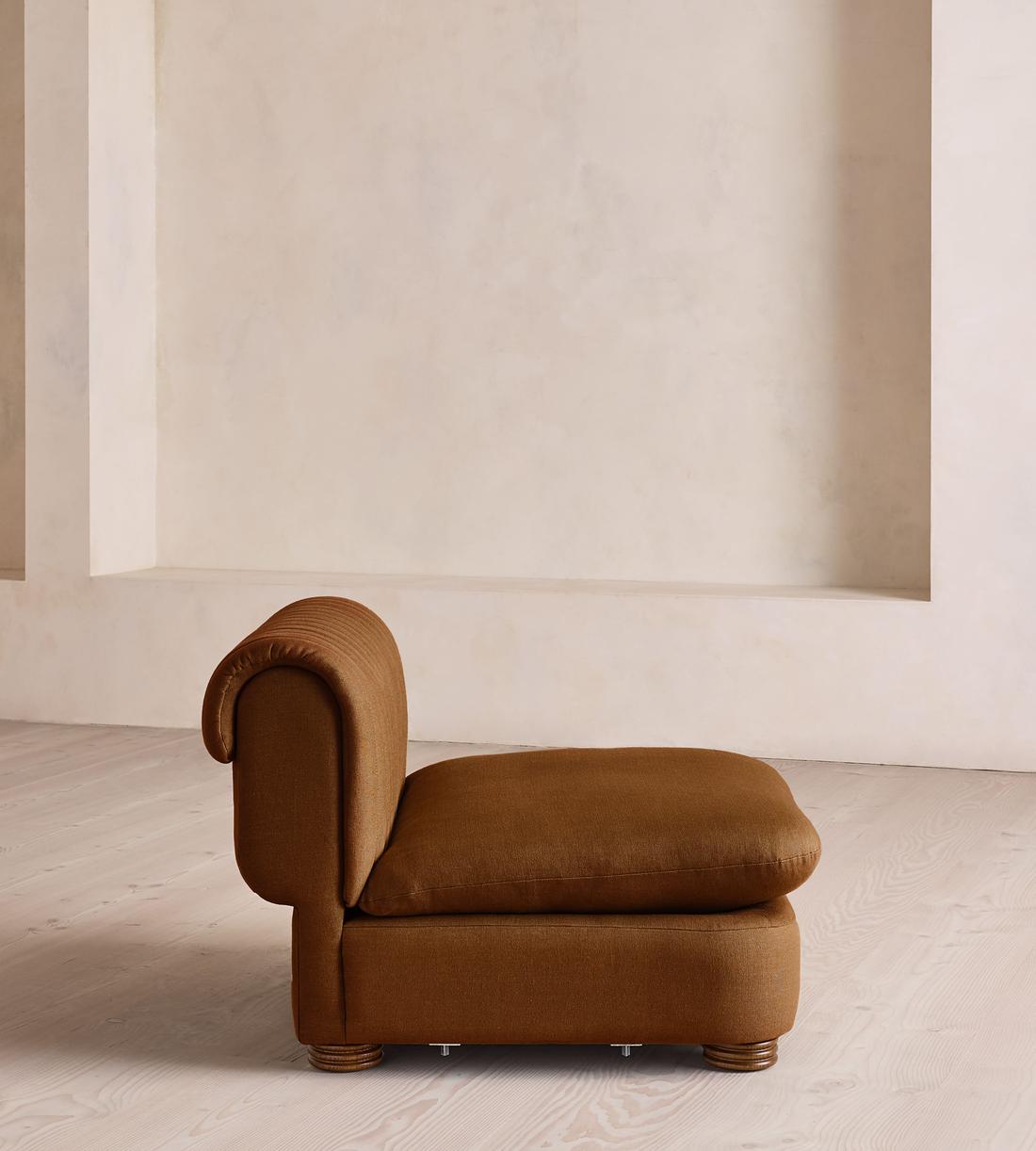 Rava Sectional Sofa - Left Arm Module - Linen - Terracotta - US - Image 7