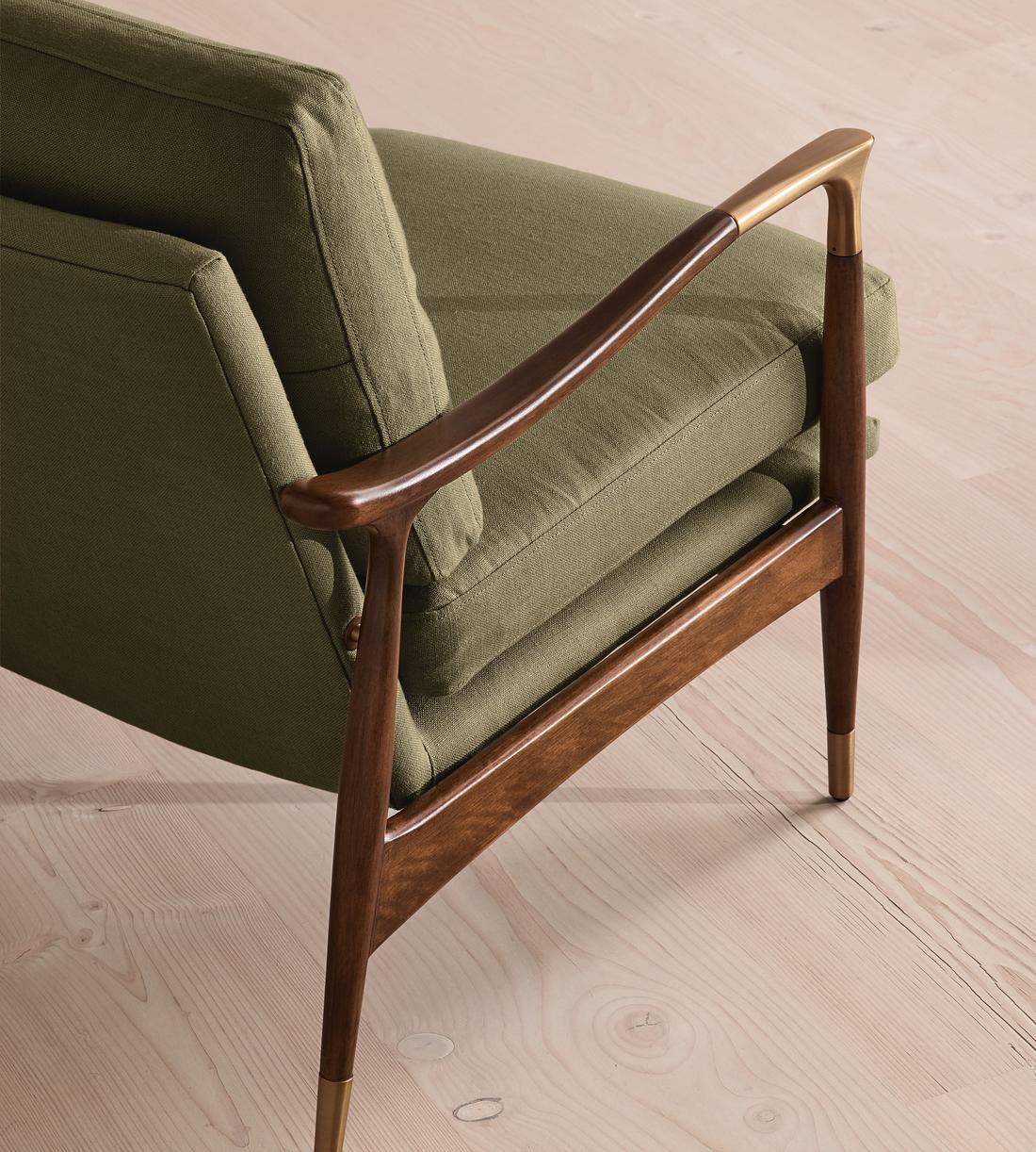 Theodore Two Seater Sofa - Linen - Sage - UK - Images - Image 6