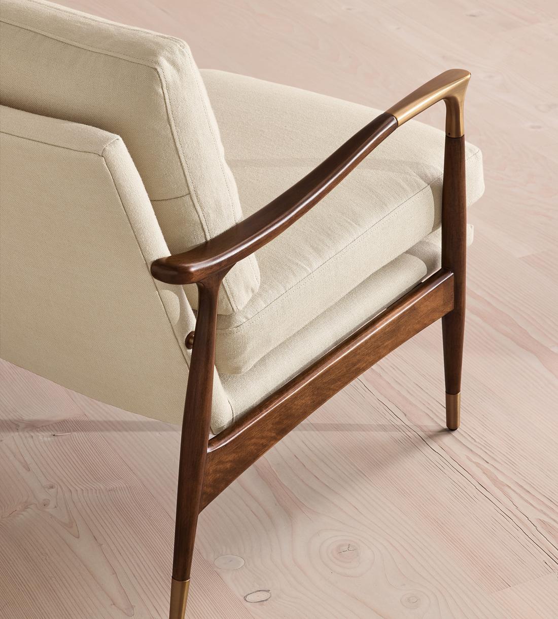 Theodore Two Seater Sofa - Linen - Bisque - UK - Images - Image 6